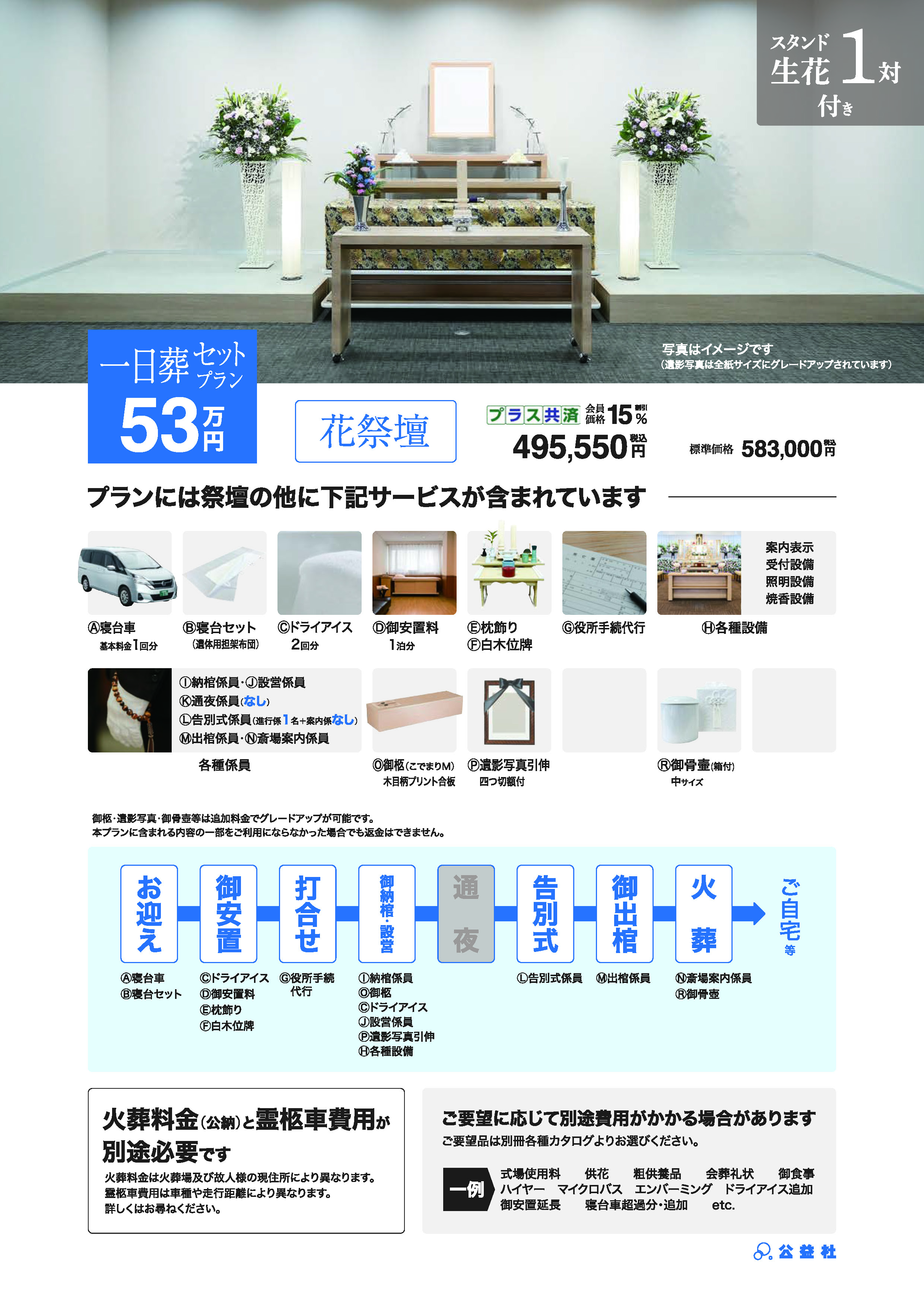 一日葬セットプラン53万