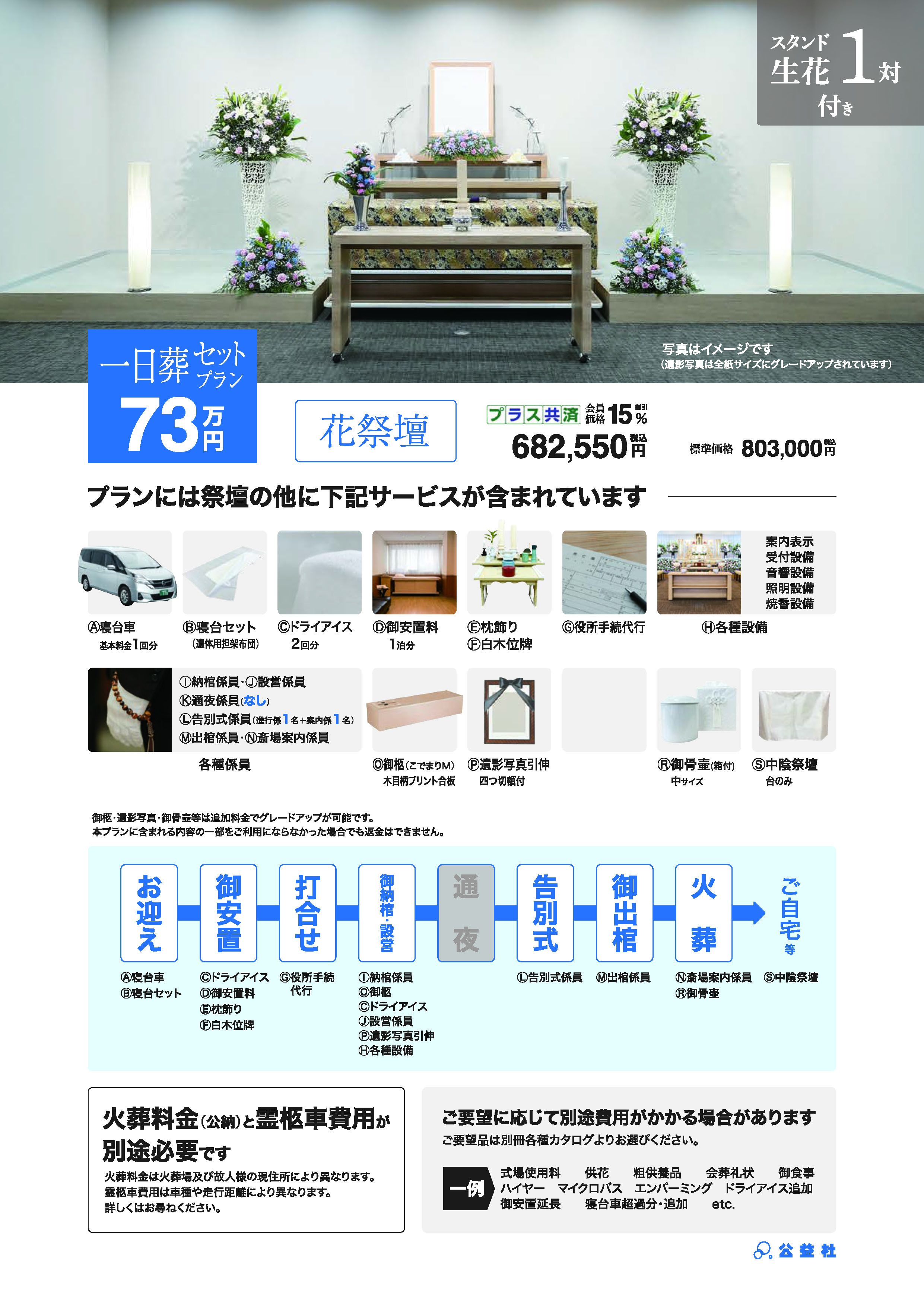 一日葬セットプラン73万